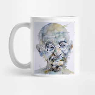 MAHATMA GANDHI watercolor portrait .3 Mug